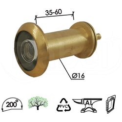 Dabel špijunka ŠP4033 Ms fi16/35-60mm/200` 200stepeni DBP1 3303061 Cene